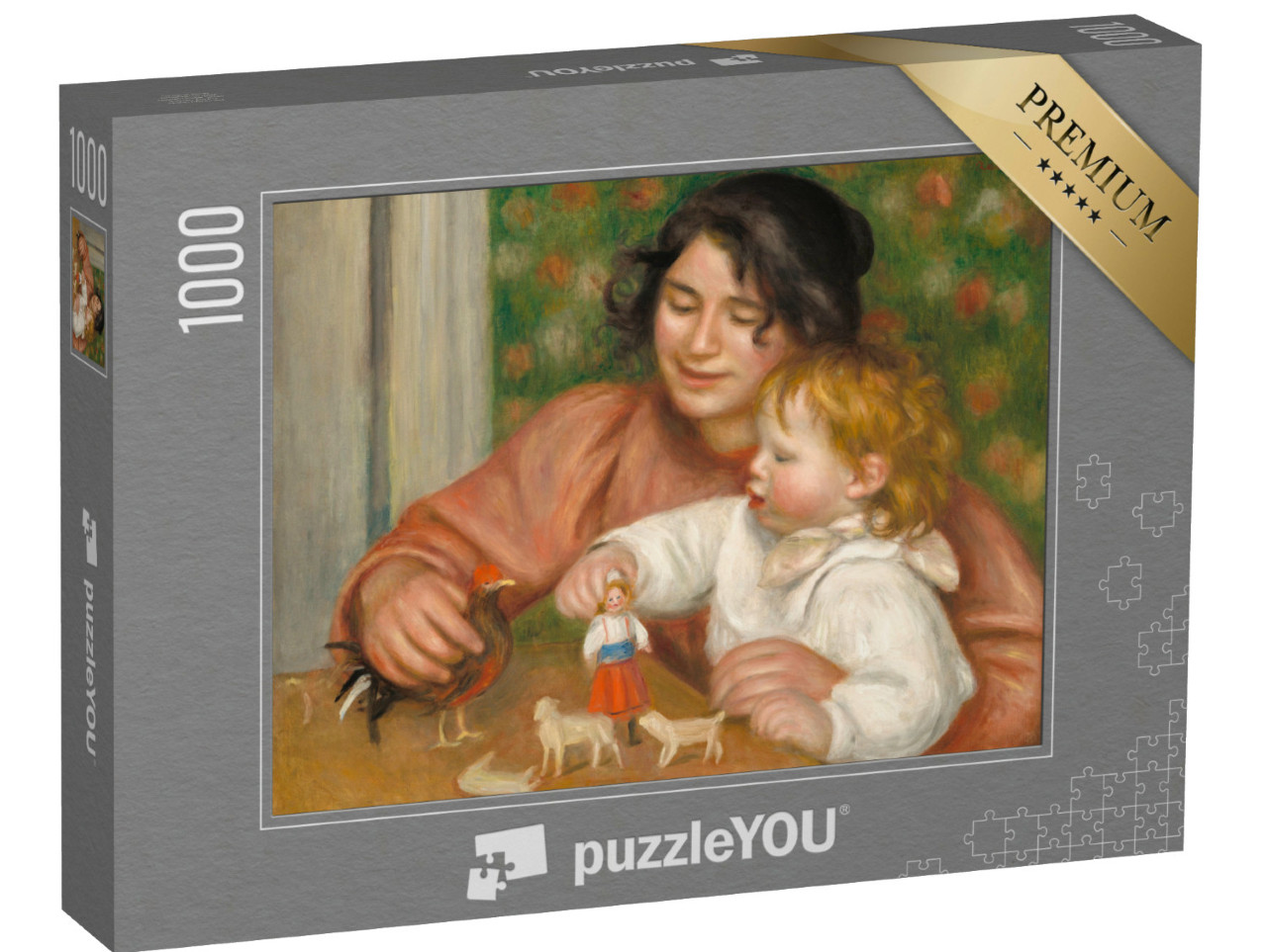 Puzzle 1000 Teile „Auguste Renoir - Kind mit Spielzeug, Gabrielle und der Sohn des Künstlers“