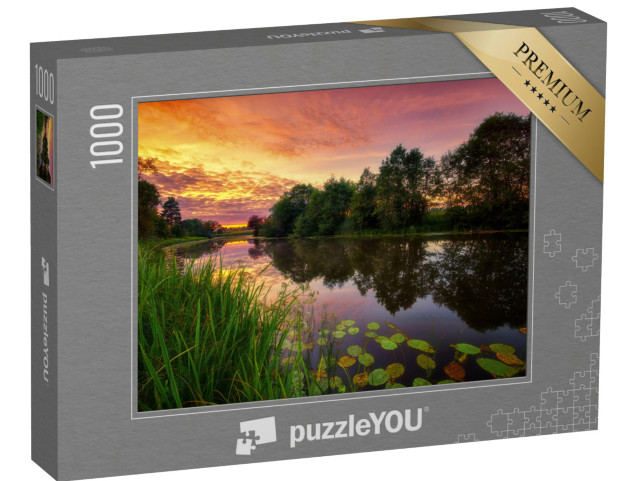 Puzzle 1000 Teile „Sonnenuntergang in der Natur von Estland“