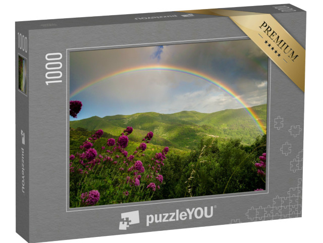 Puzzle 1000 Teile „Wunderschöner Regenbogen nach dem Sturm“