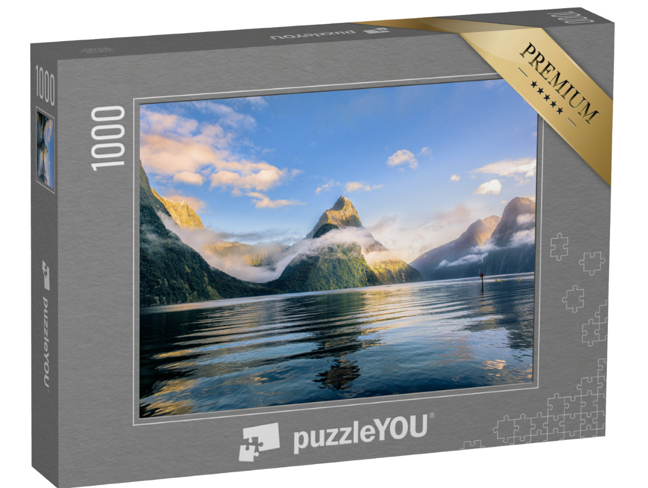 Puzzle 1000 Teile „Mitre Peak am Milford Sound“