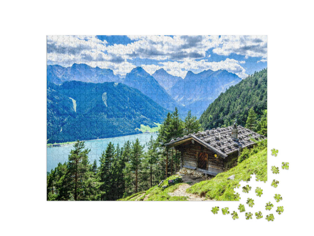 Puzzle 1000 Teile „Der Achensee in Österreich bei Pertisau“
