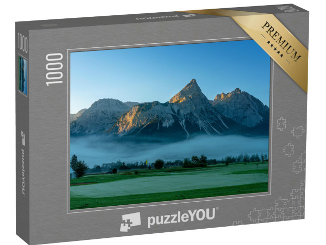 Puzzle 1000 Teile „Golfplatz auf dem Wettersteingebirge“