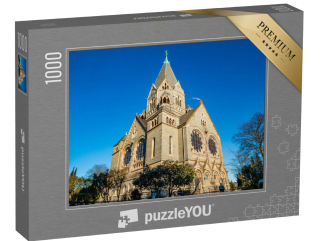 Puzzle 1000 Teile „Friedhofskirche im nördlichen Teil von Wuppertal Elberfeld“