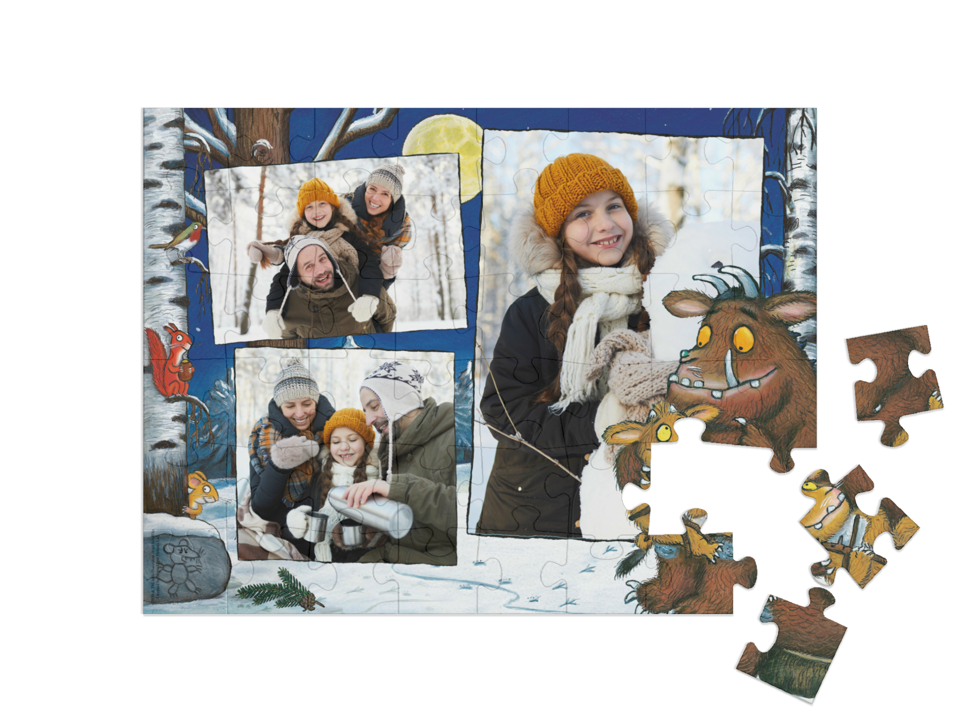 „Grüffelokind“ in Querformat Collage