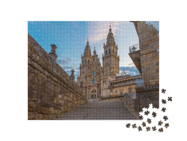 Puzzle 1000 Teile „Pilgerstätte: Kathedrale von Santiago de Compostela“