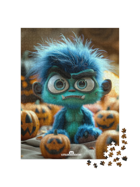 Puzzle 1000 Teile „LITTLEMONSTERTIME: Halloween Franklin“