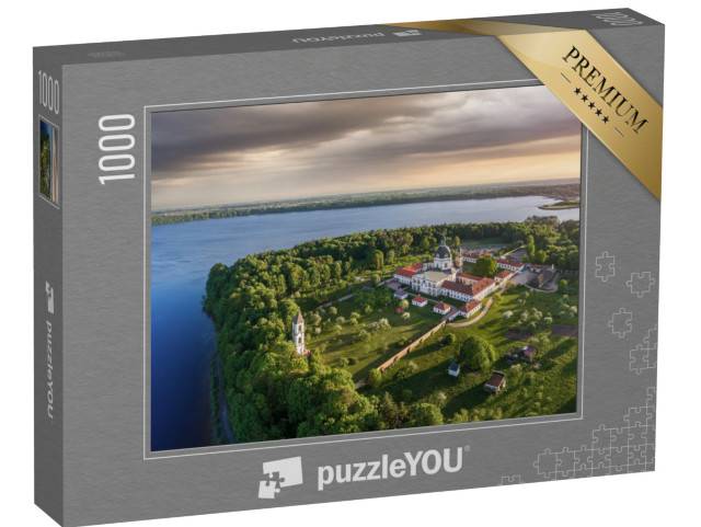 Puzzle 1000 Teile „Luftaufnahem vom Pazaislis-Kloster bei Kaunas, Litauen“