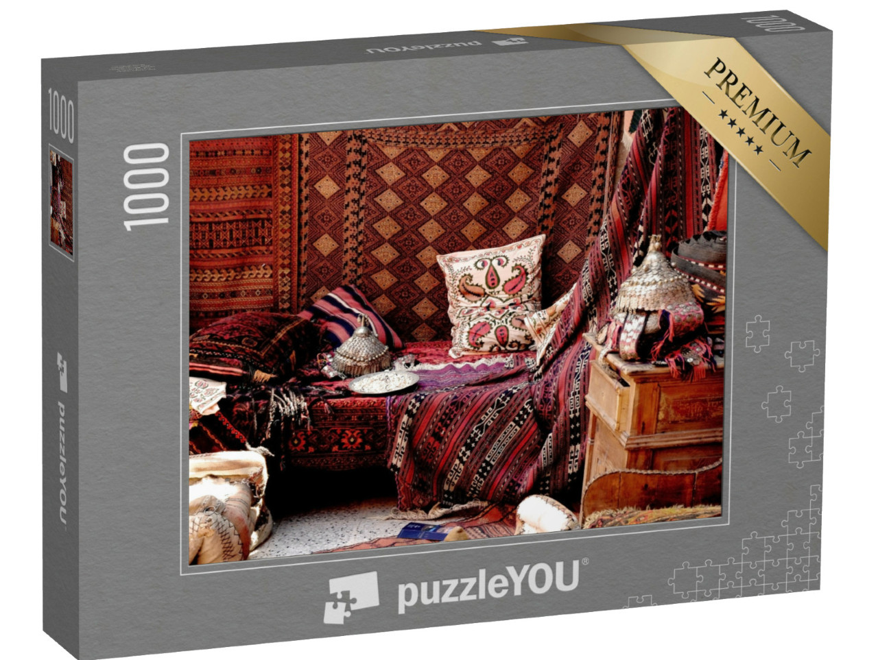 Puzzle 1000 Teile „Teppichladen eines Basars, Türkei“