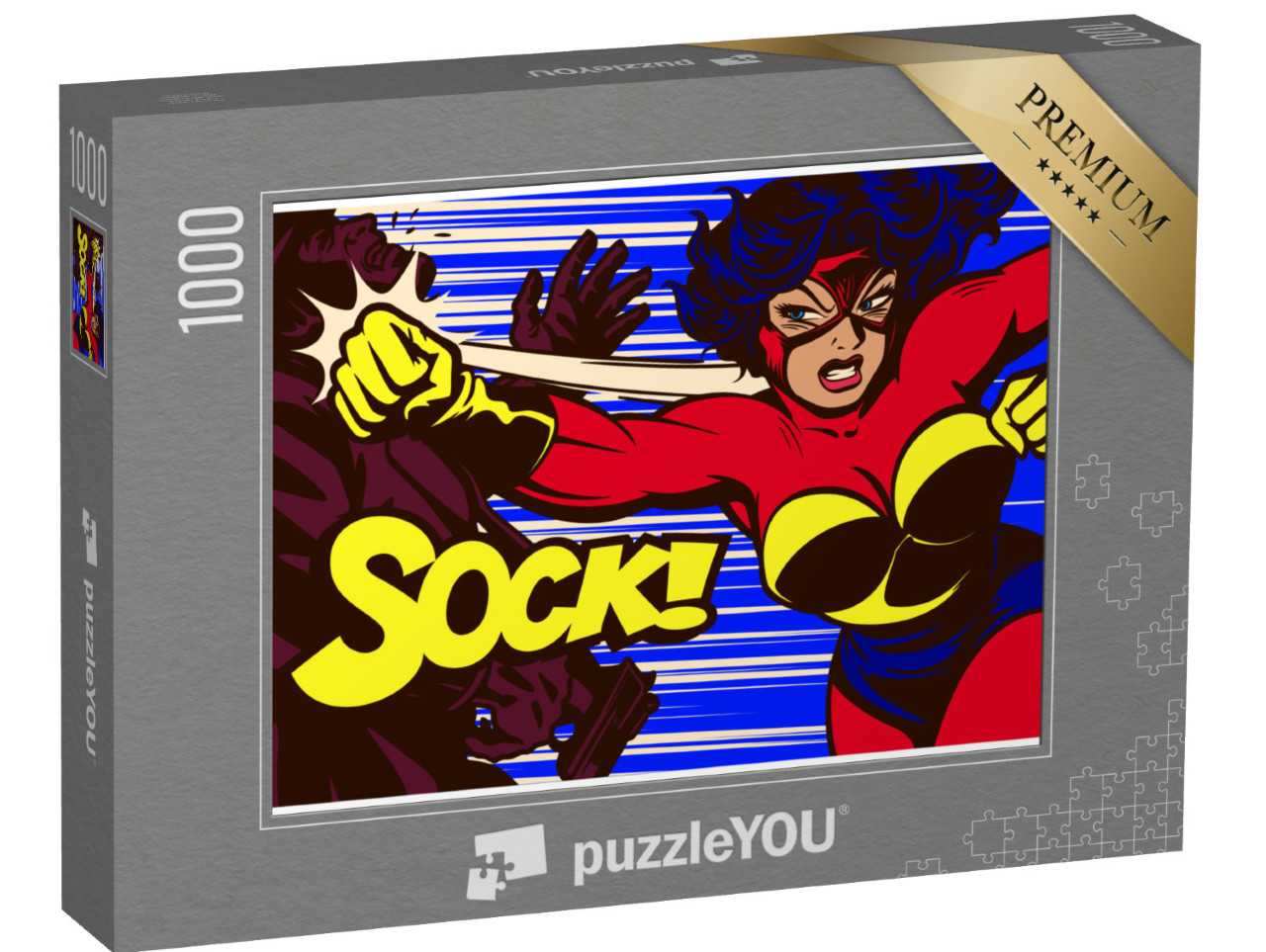 Puzzle 1000 Teile „Weibliche Superheldin“