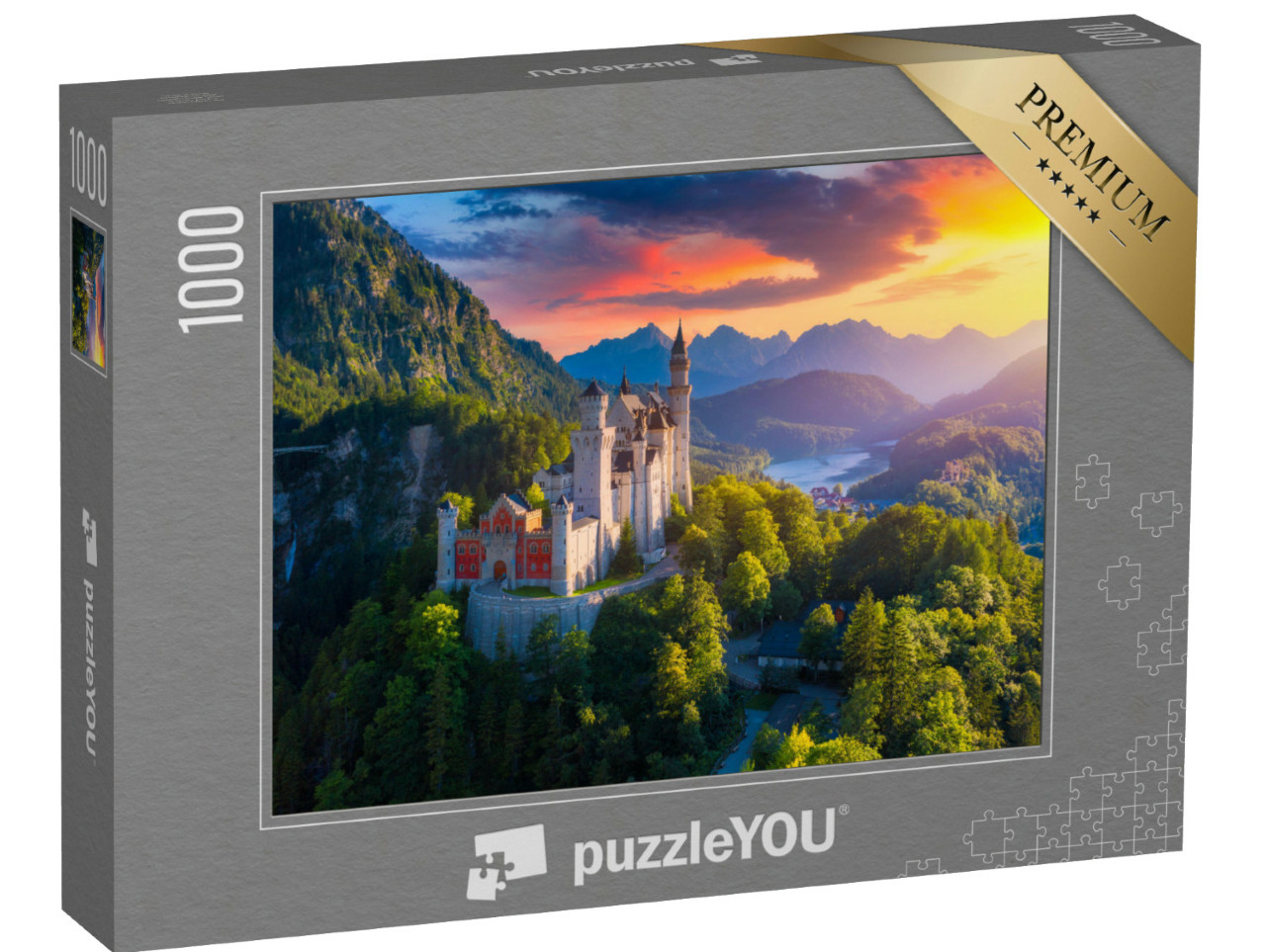 Puzzle 1000 Teile „Schloss Neuschwanstein bei Füssen, Bayern“