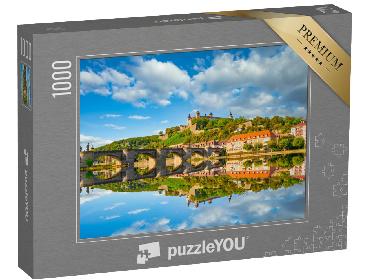 Puzzle 1000 Teile „Festung Marienberg in Würzburg, Deutschland“