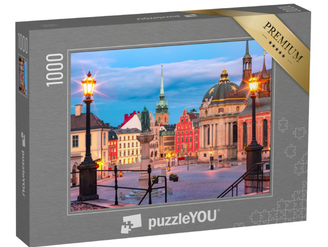 Puzzle 1000 Teile „Altstadt in Schwedens Hauptstadt Stockholm“