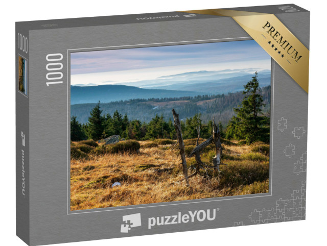 Puzzle 1000 Teile „Blick vom Brocken über den Nationalpark Harz, Deutschland“