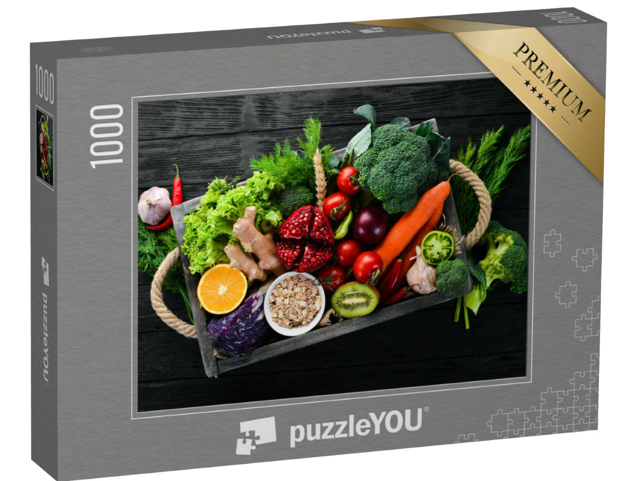 Puzzle 1000 Teile „Frisches Obst und Gemüse“