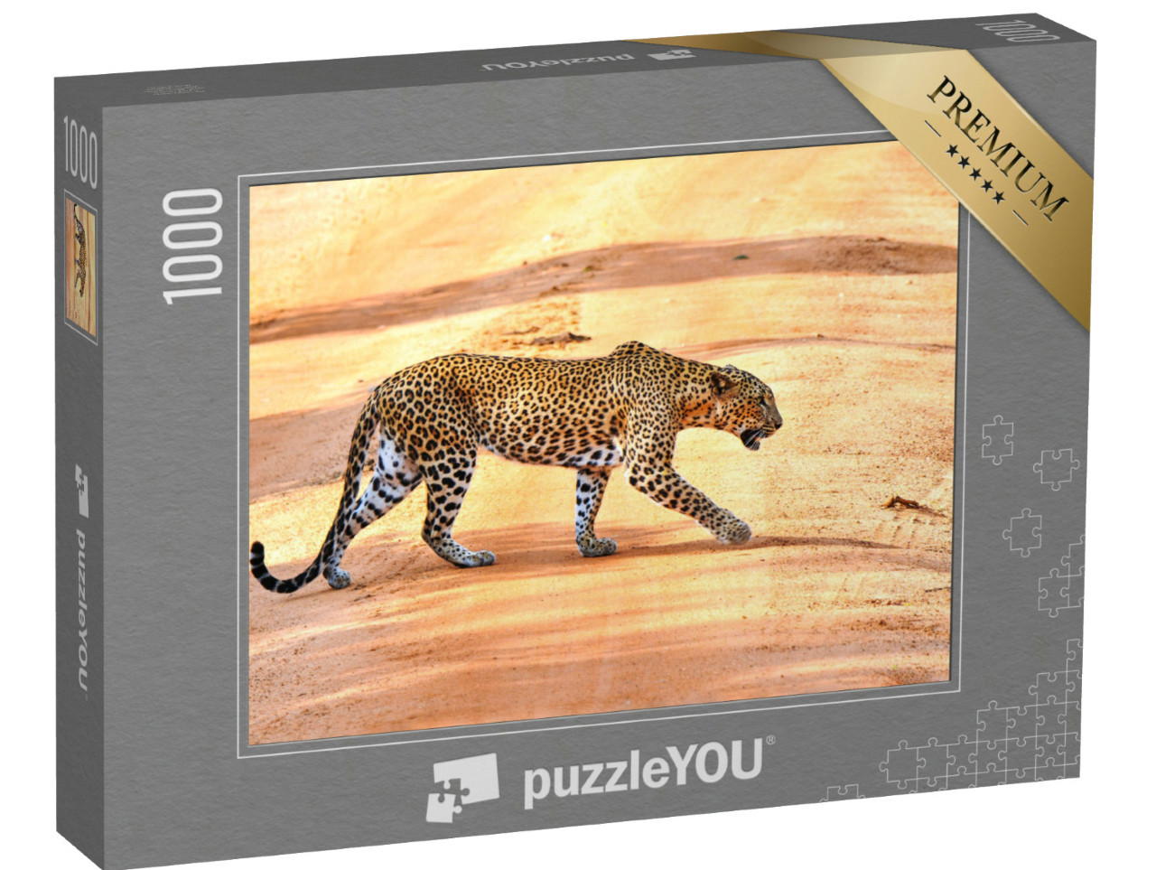 Puzzle 1000 Teile „Leopardenjagd in Afrika“