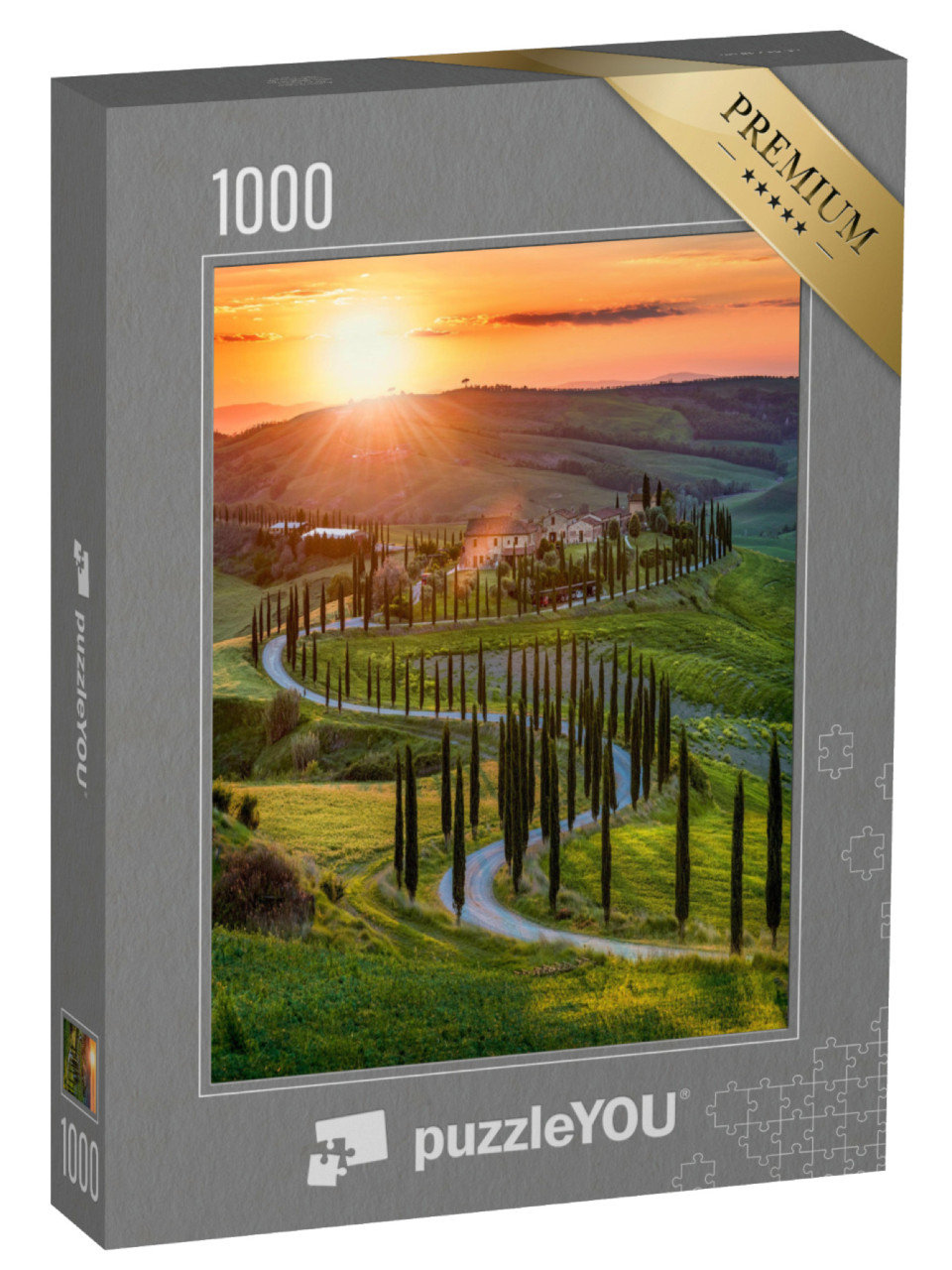 Puzzle 1000 Teile „Frühling in der Toskana, Italien“