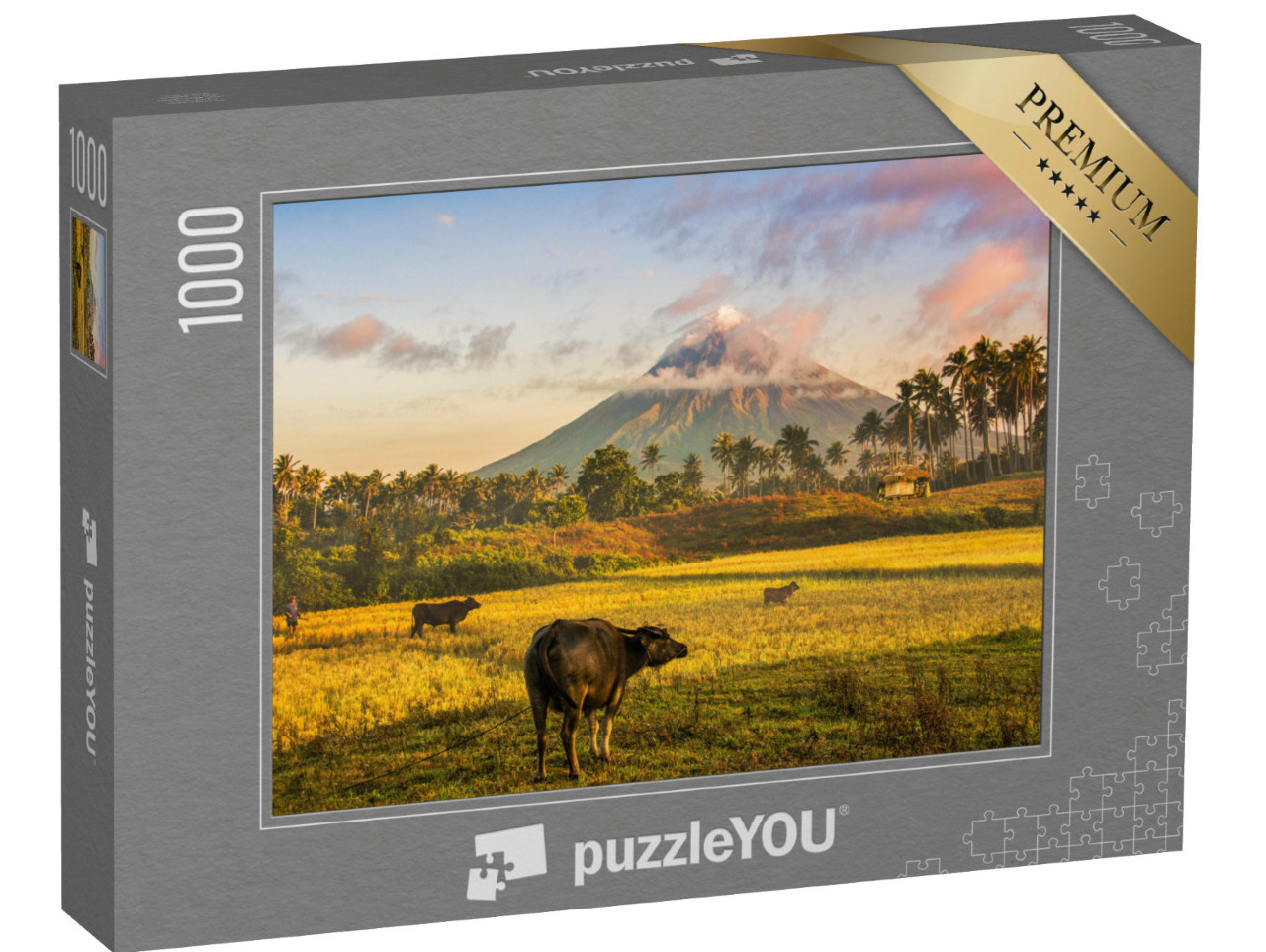 Puzzle 1000 Teile „Vulkan Mayon, Philippinen“