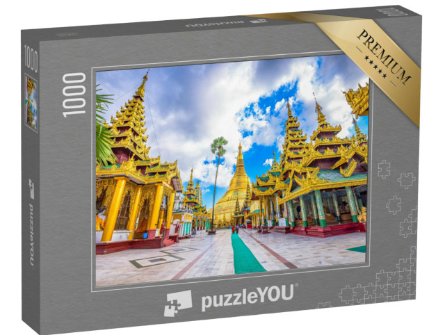 Puzzle 1000 Teile „Beeindruckende Shwedagon-Pagode in Yangon, Myanmar“