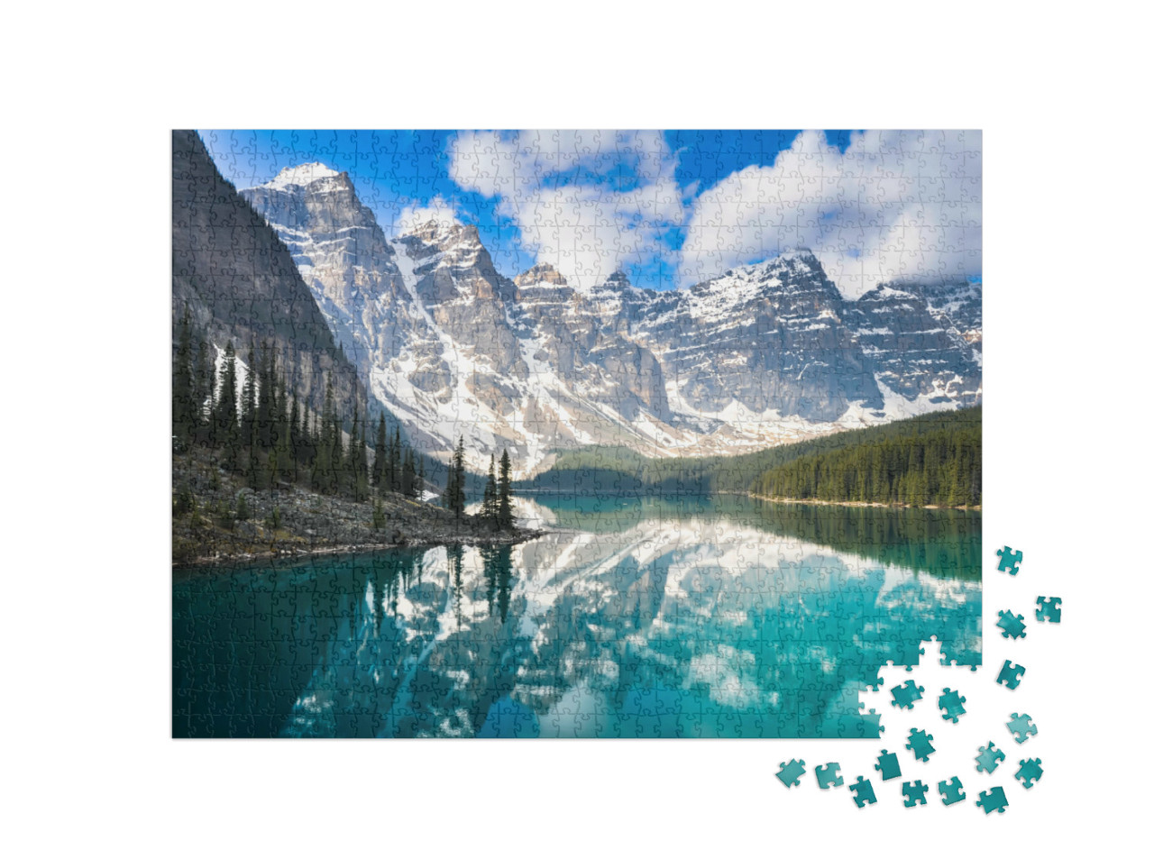 Puzzle 1000 Teile „Moraine Lake, Rocky Mountains, Kanada“