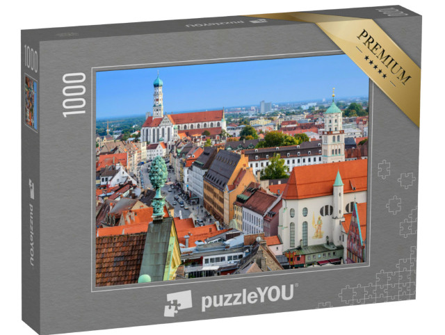 Puzzle 1000 Teile „Wunderschöne Altstadt von Augsburg, Deutschland“