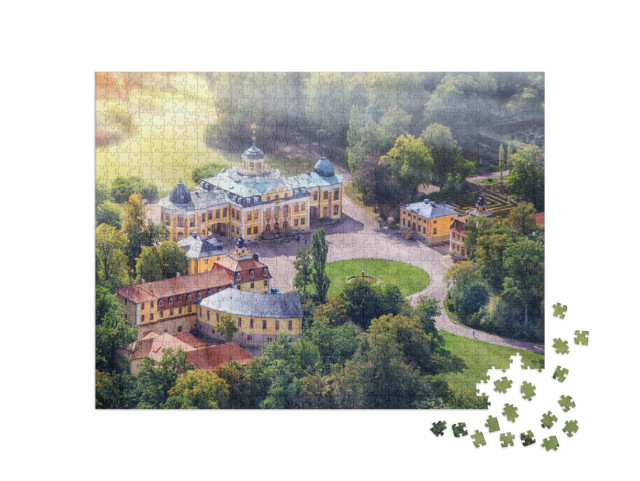 Puzzle 1000 Teile „Schloss Belvedere am Stadtrand von Weimar, Deutschland“