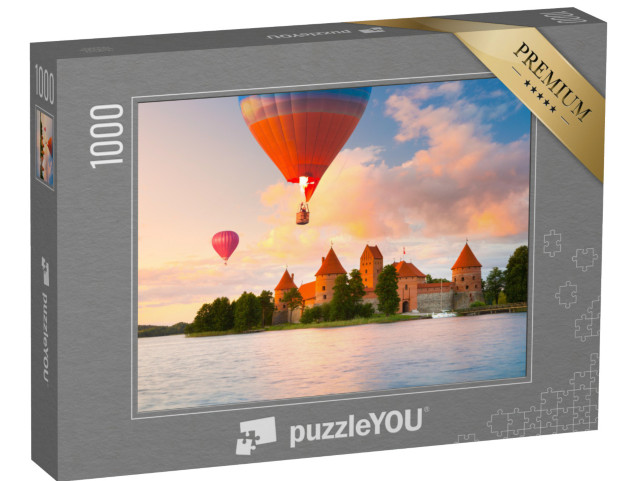 Puzzle 1000 Teile „Schloss aus rotem Backstein auf Trakai, Litauen“