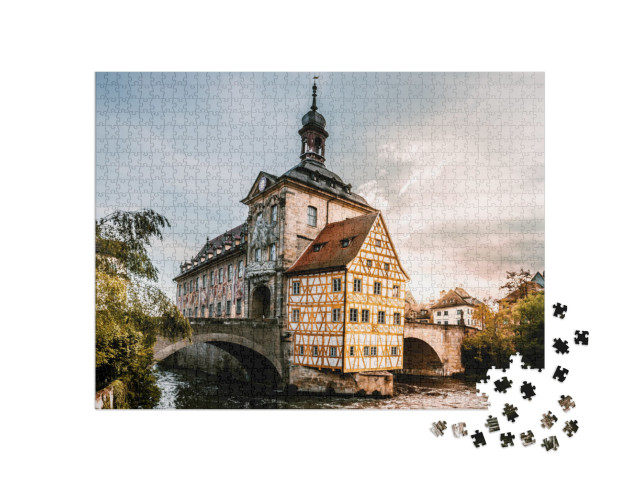 Puzzle 1000 Teile „Altes Rathaus in Bamberg, Deutschland“