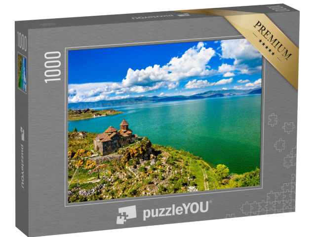 Puzzle 1000 Teile „Kloster Hayravank am Ufer des Sewansees, Armenien“