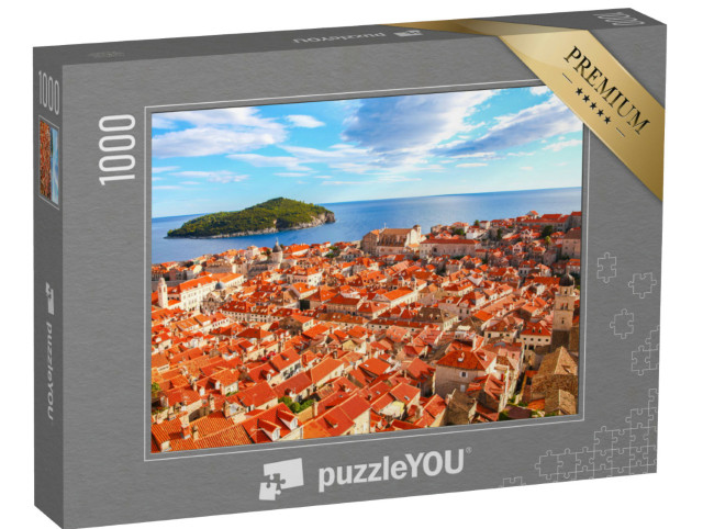 Puzzle 1000 Teile „Altstadt der Stadt Dubrovnik an der Adria, Kroatien“