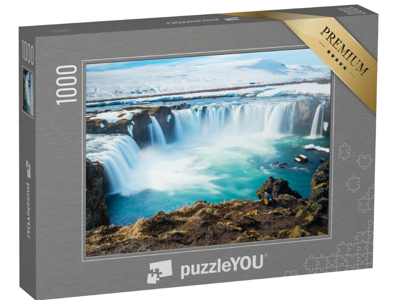 Puzzle 1000 Teile „Godafoss, einer der berühmtesten Wasserfälle in Island“