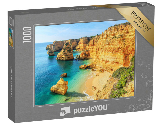 Puzzle 1000 Teile „Blick auf Praia da Rocha in Portimao, Algarve, Portugal“