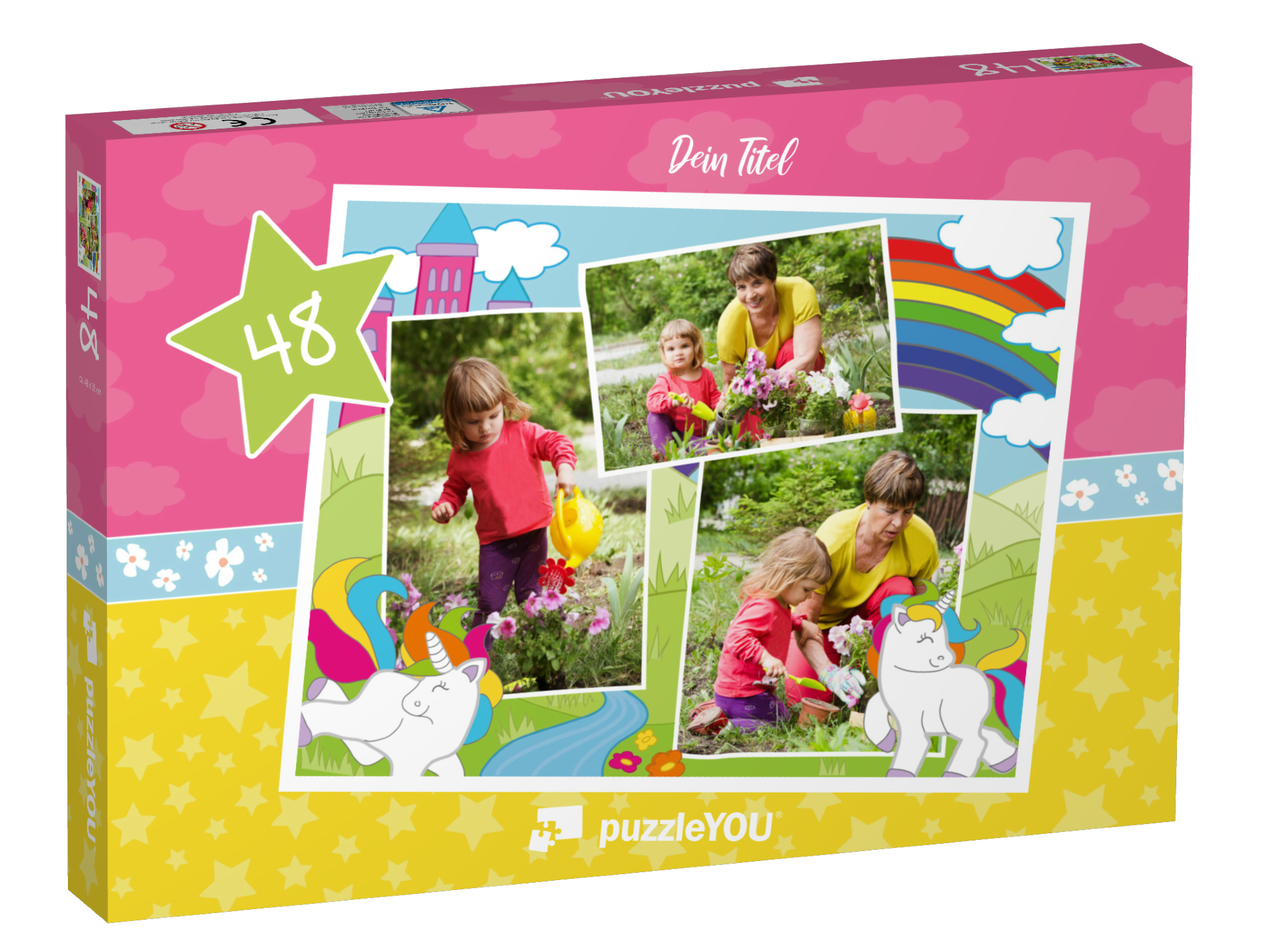 „Regenbogenland“ in Querformat Collage