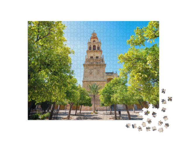 Puzzle 1000 Teile „Glockenturm der Mezquita-Moschee in Córdoba, Andalusien“