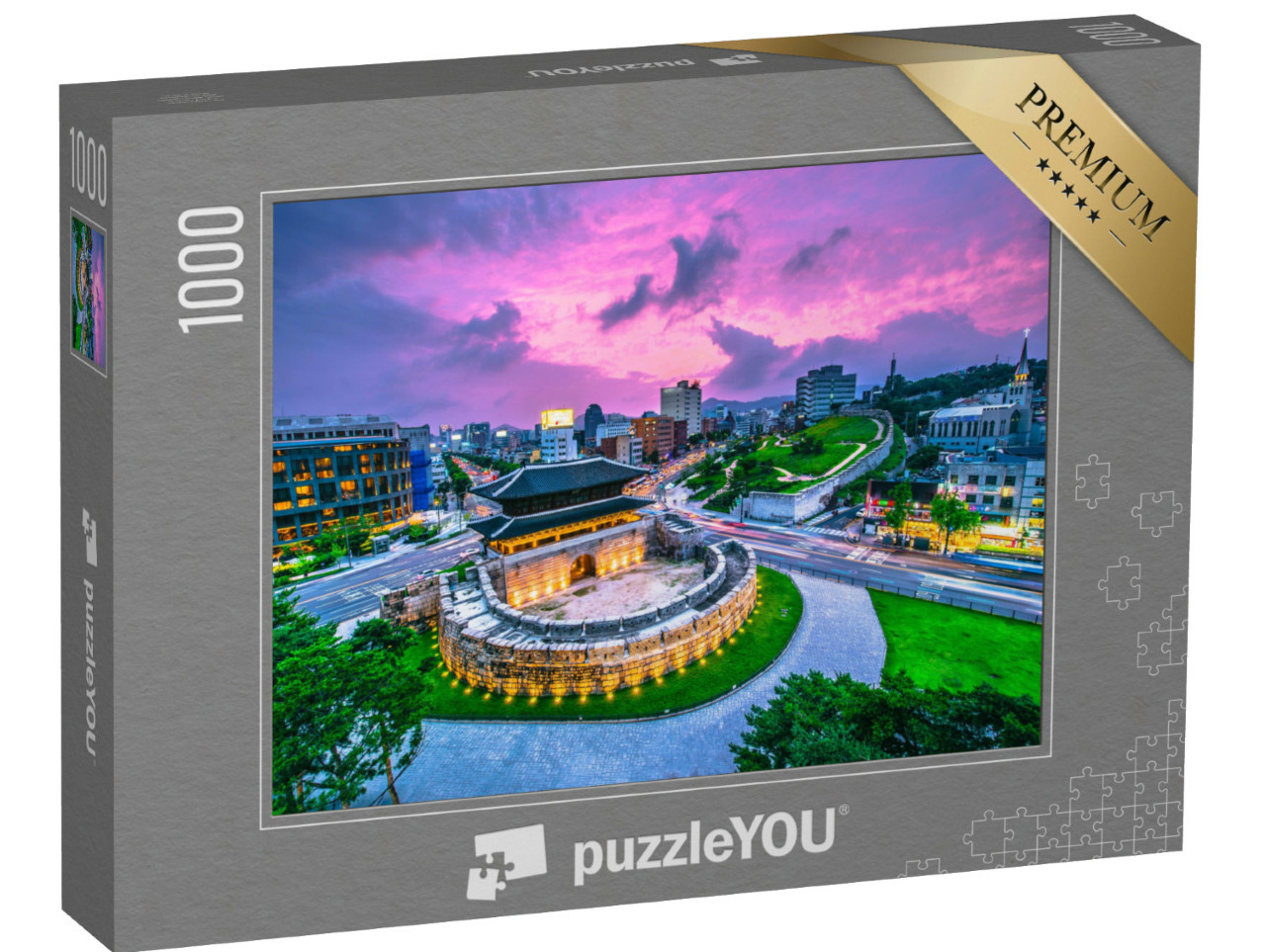 Puzzle 1000 Teile „Das Dongdaemun Tor in Seoul, Südkorea“