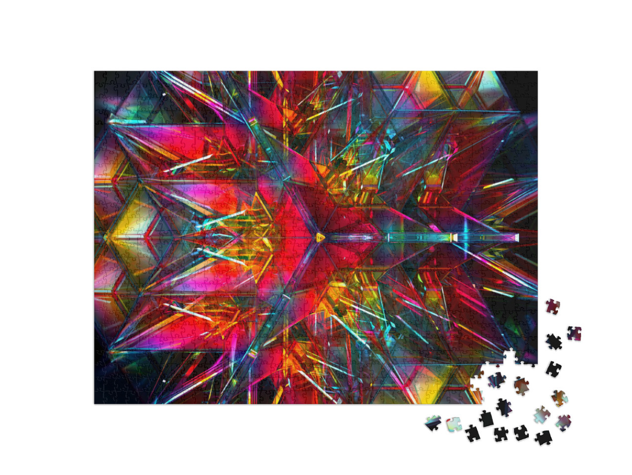 Puzzle 1000 Teile „Abstrakte Kunst in 3D“