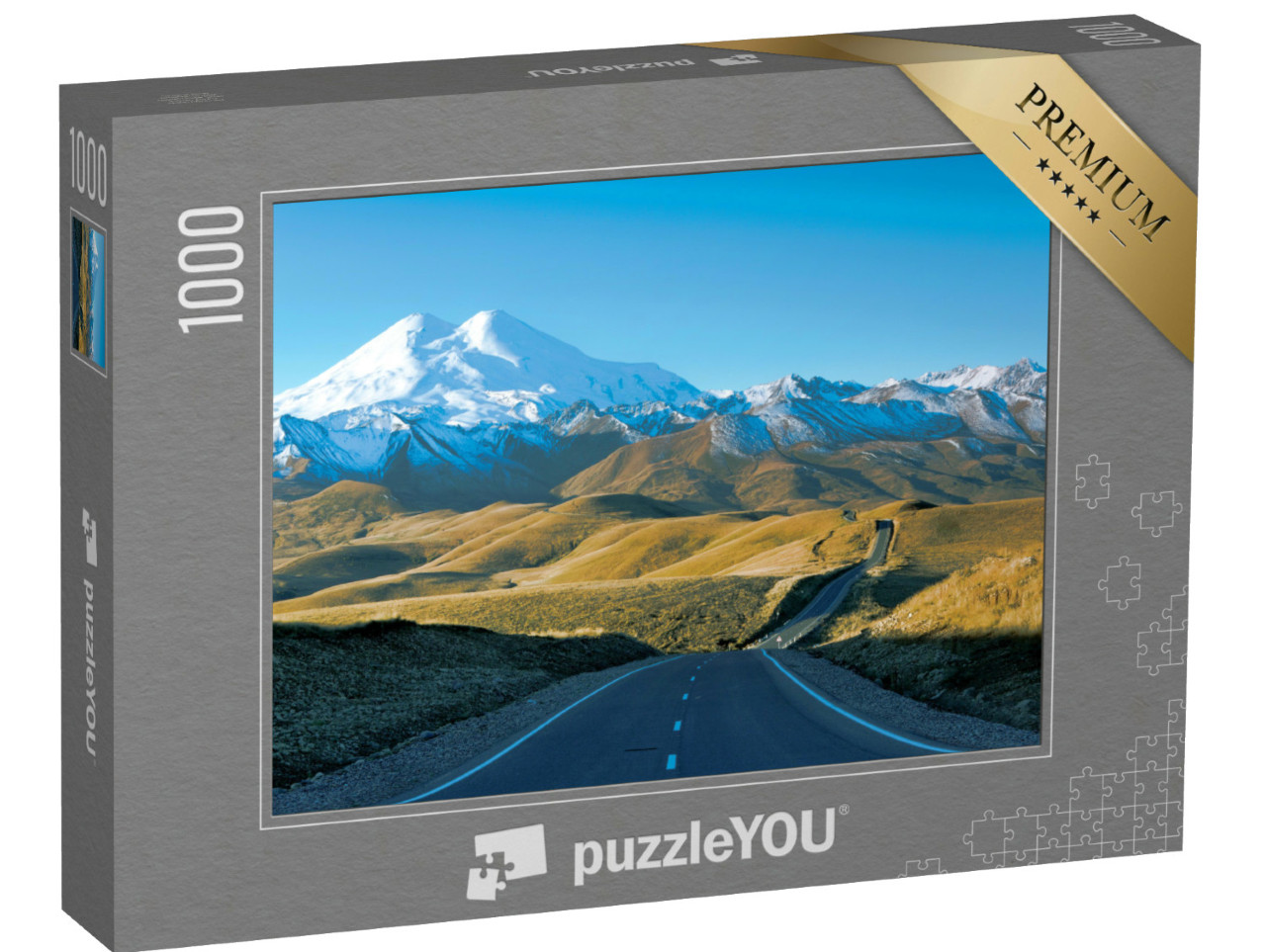 Puzzle 1000 Teile „Elbrus Region, Russland, Elbrus, der höchste Gipfel in Europa“