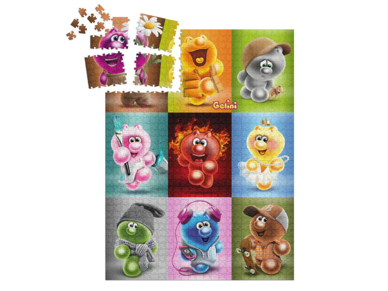 Puzzle „Gelini Collage“ | SMART SORTED® 1000 Teile