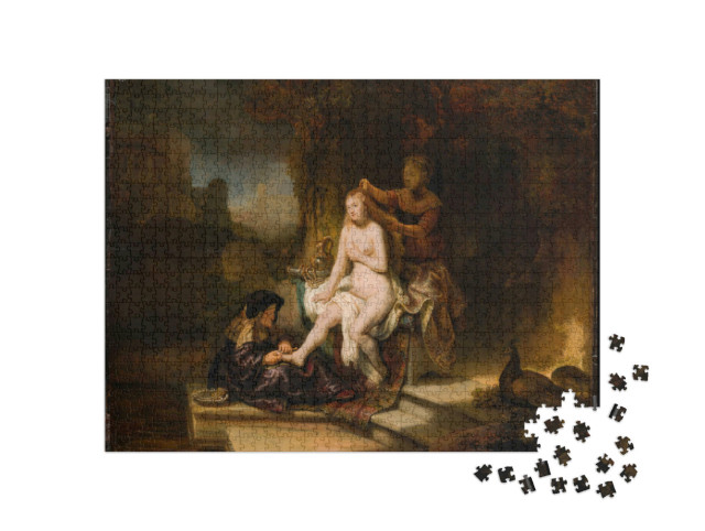 Puzzle 1000 Teile „Rembrandt - Die Toilette der Bathseba“