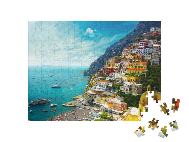 Puzzle 200 Teile „Positano, Amalfi, Italien“