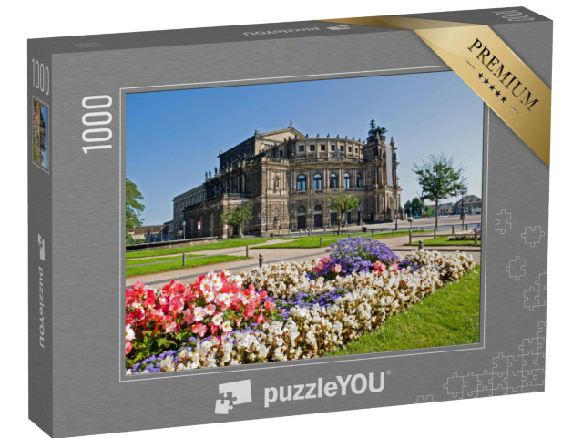 Puzzle 1000 Teile „Die berühmte Semperoper in Dresden, Deutschland“