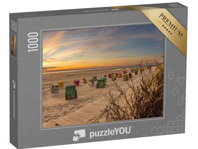 Puzzle 1000 Teile „Sonnenuntergang Langeoog“