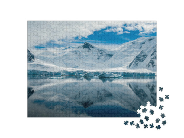 Puzzle 1000 Teile „Bizarre Landschaft der Antarktis“