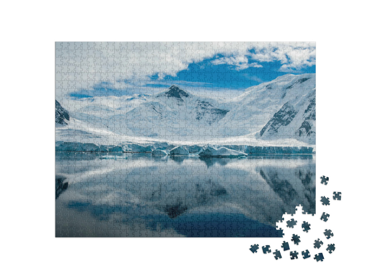 Puzzle 1000 Teile „Bizarre Landschaft der Antarktis“