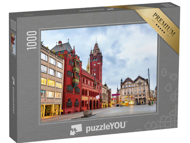 Puzzle 1000 Teile „Majetätisches Rathaus von Basel, Schweiz“
