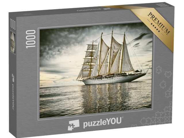 Puzzle 1000 Teile „Segelschiff auf ruhiger See“