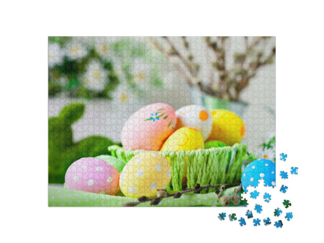 Puzzle 1000 Teile „Wunderschöne selbstgemachte Osterdekoration“