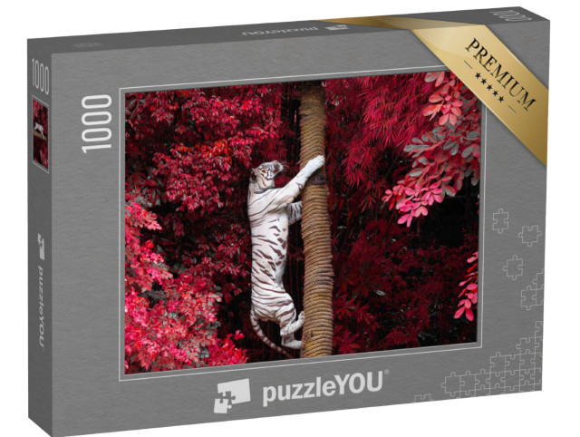 Puzzle 1000 Teile „Der weiße Tiger“