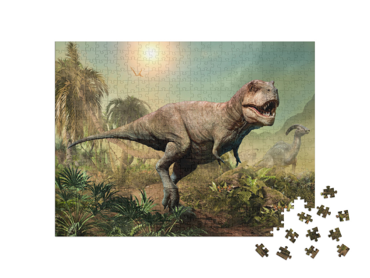 Puzzle 500 Teile „Tyrannosaurus rex “