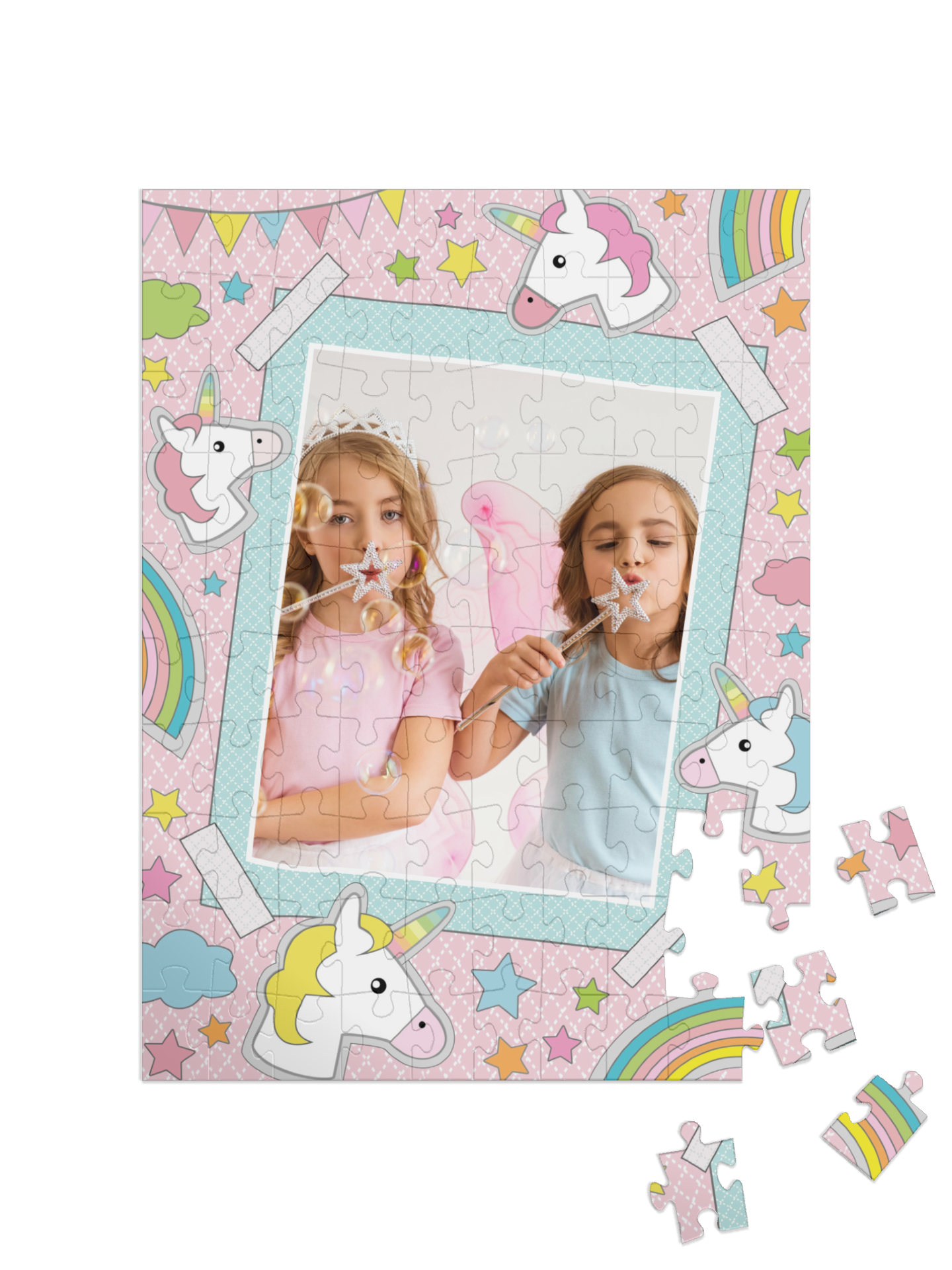 „Sticker-Glück“ in Hochformat