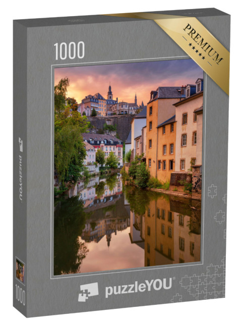 Puzzle 1000 Teile „Stadtbild der alten Stadt Luxemburg“